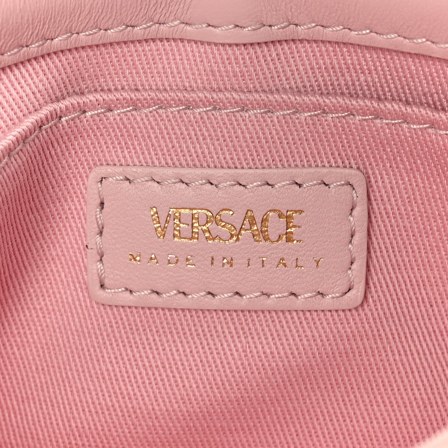 Versace Lambskin Quilted Mini Kleio Crossbody Bag Light Pink 6 of 11