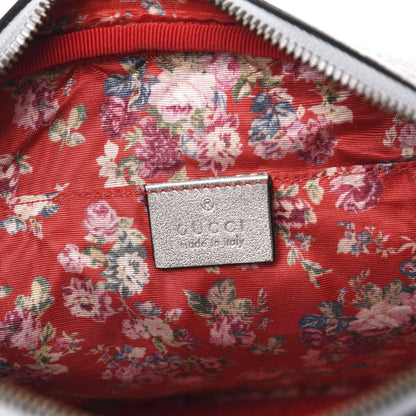Gucci Laminated Nappa Web Trapuntata Small GG Shoulder Bag Argento 6 of 10