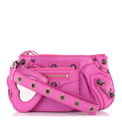 Balenciaga Agneau Arena Mini Le Cagole Multi Pouch Lipstick Pink 1 of 7