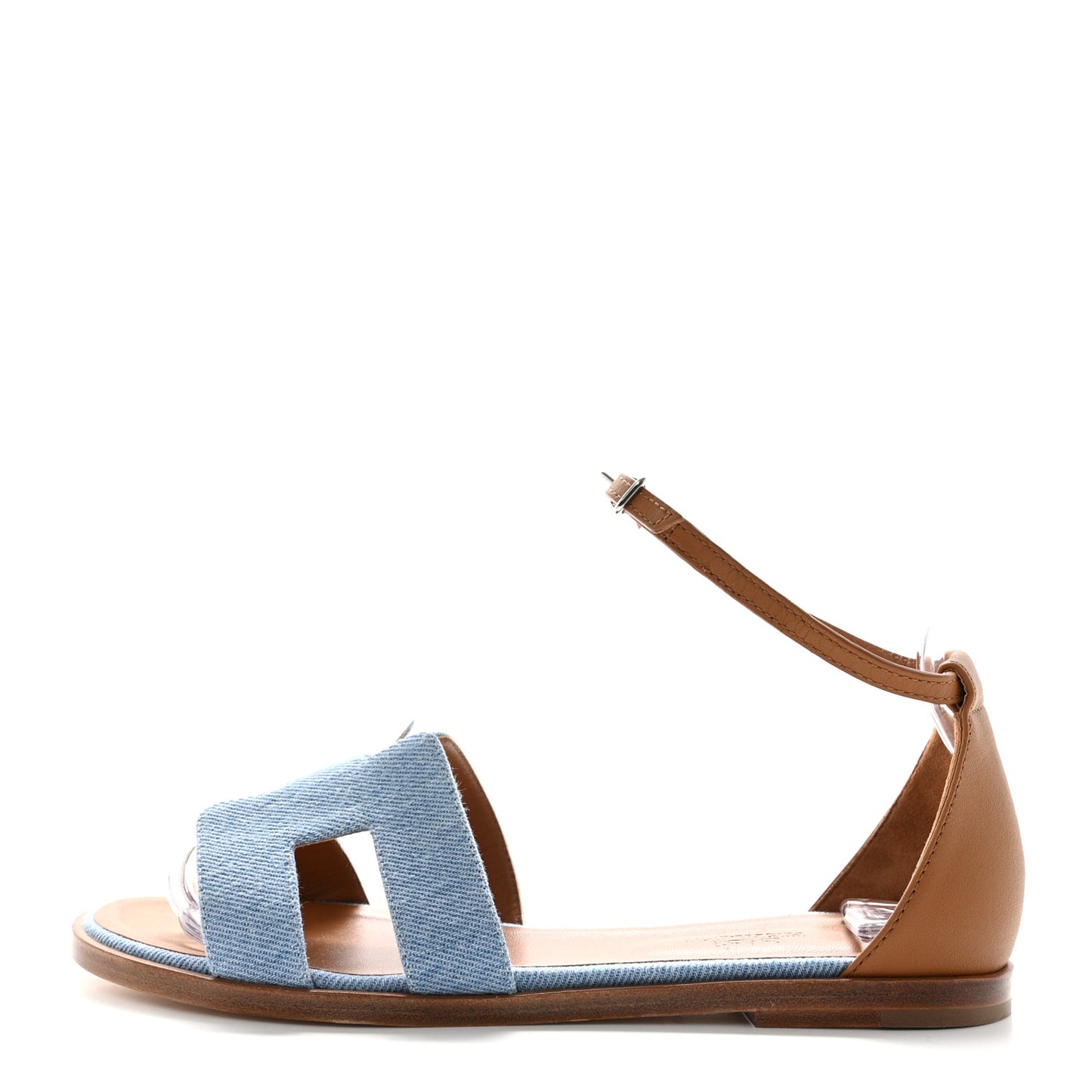 Denim Santorini Sandals 36.5 Bleu Clair