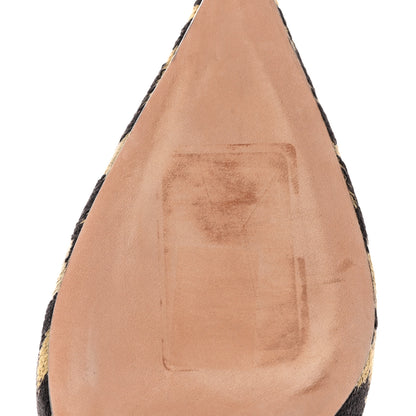 Christian Dior Mizza Cotton Ribbon Embroidered J'Adior Slingback 65mm Pumps 37 Beige 8 of 11