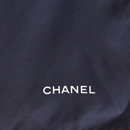 Chanel Silk Camellia Bag Print CC Square Scarf Navy White 3 of 5