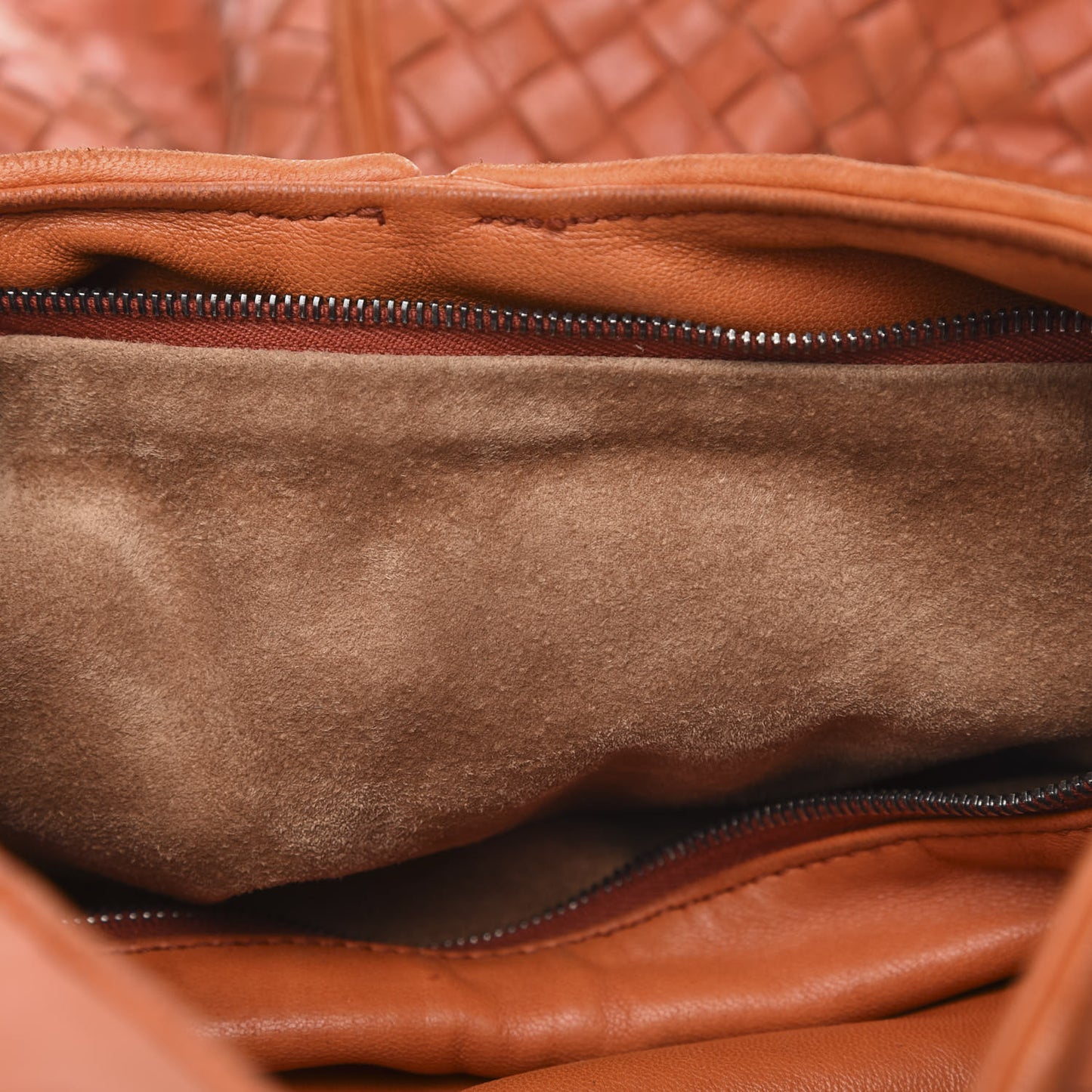 Nappa Intrecciato Ball Hobo Orange