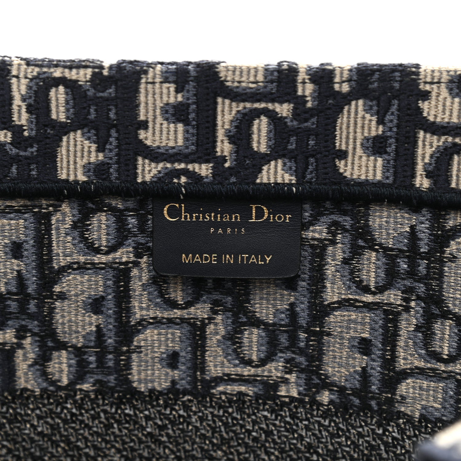 Christian Dior Oblique Medium Book Tote Blue Multicolor 6 of 9