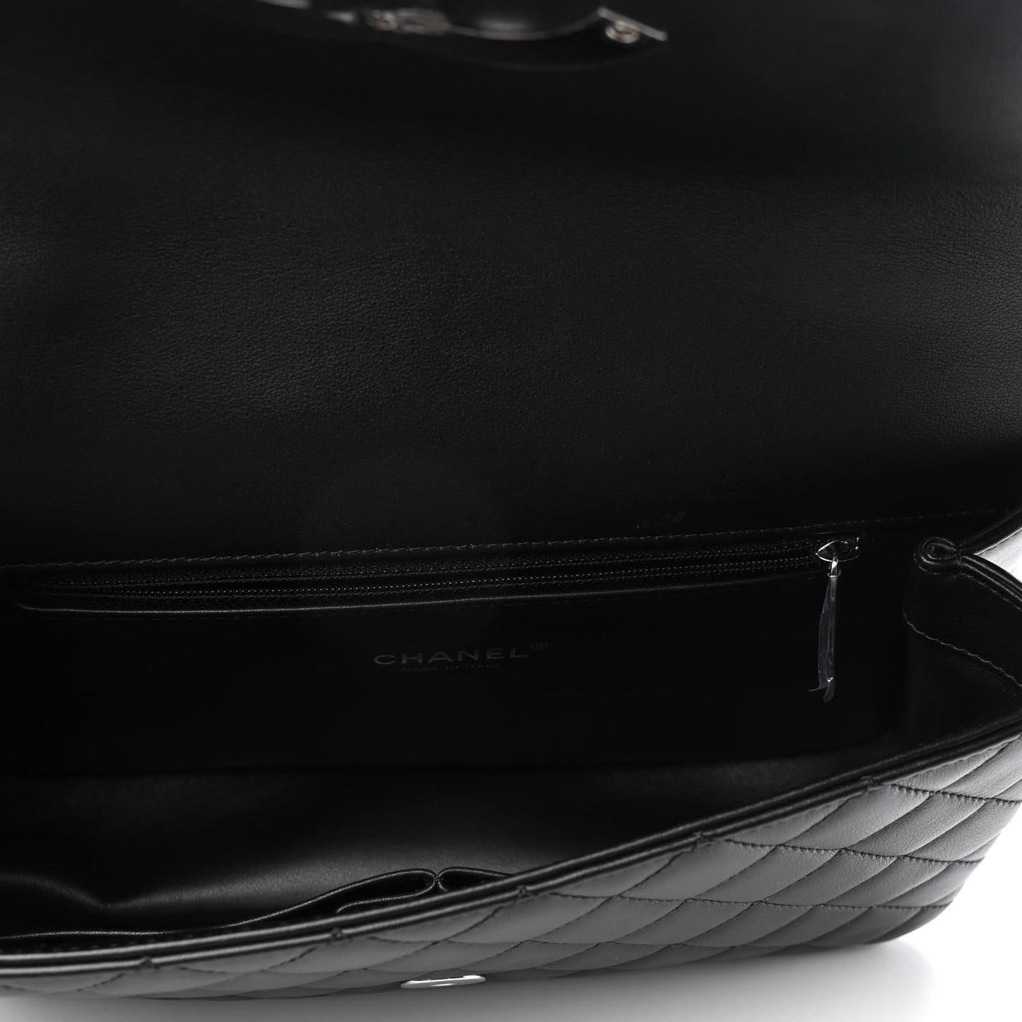 Calfskin Quilted Medium CC Filigree Flap Black