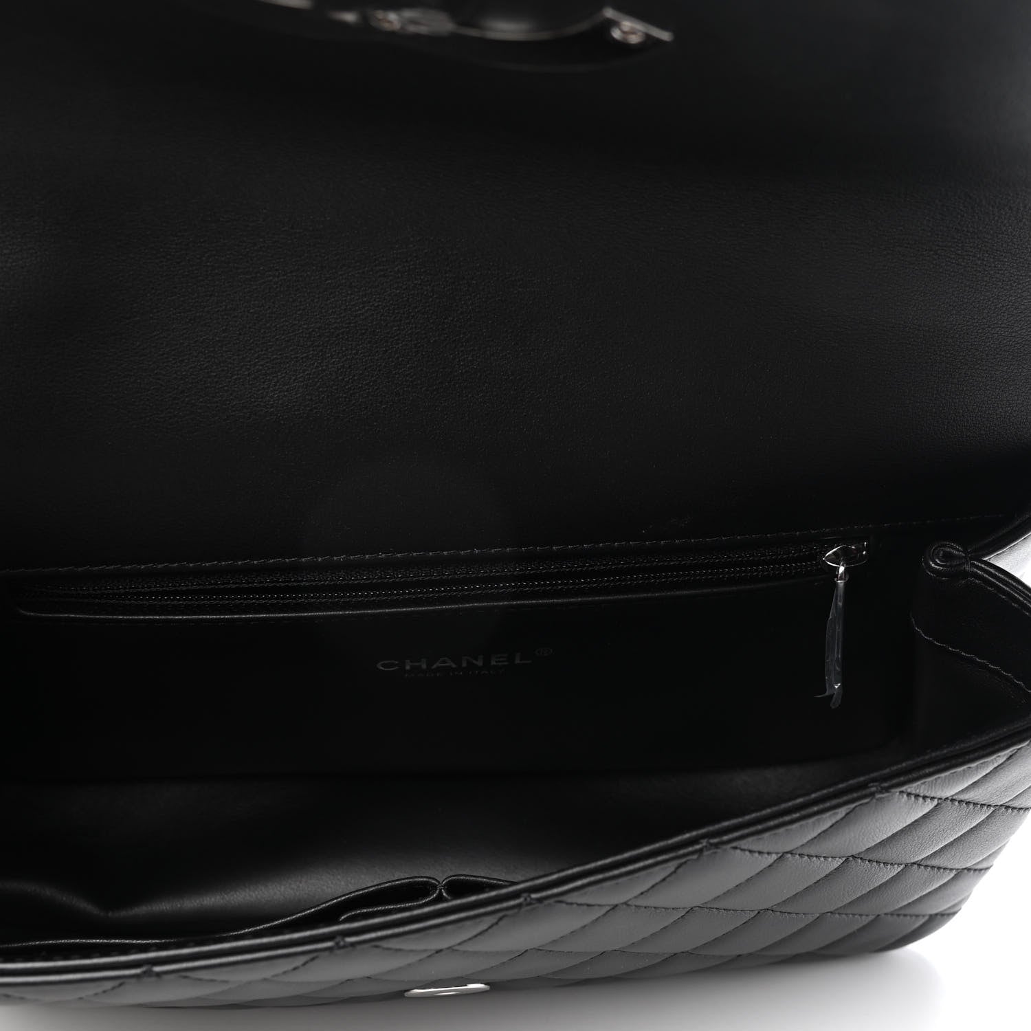 Chanel Calfskin Quilted Medium CC Filigree Flap Black 5 of 10