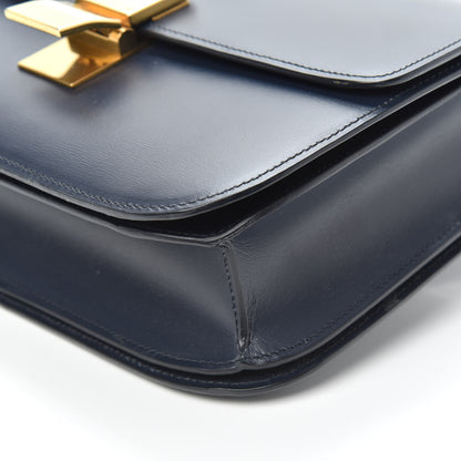 Celine Box Calfskin Medium Classic Box Flap Bag Navy 8 of 8