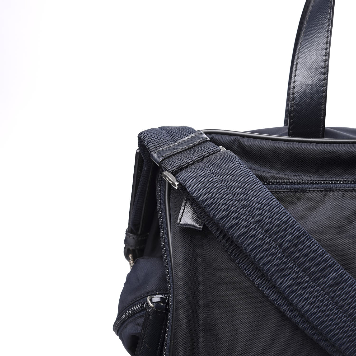 Prada Tessuto Nylon Vela Diaper Bag Navy 11 of 12