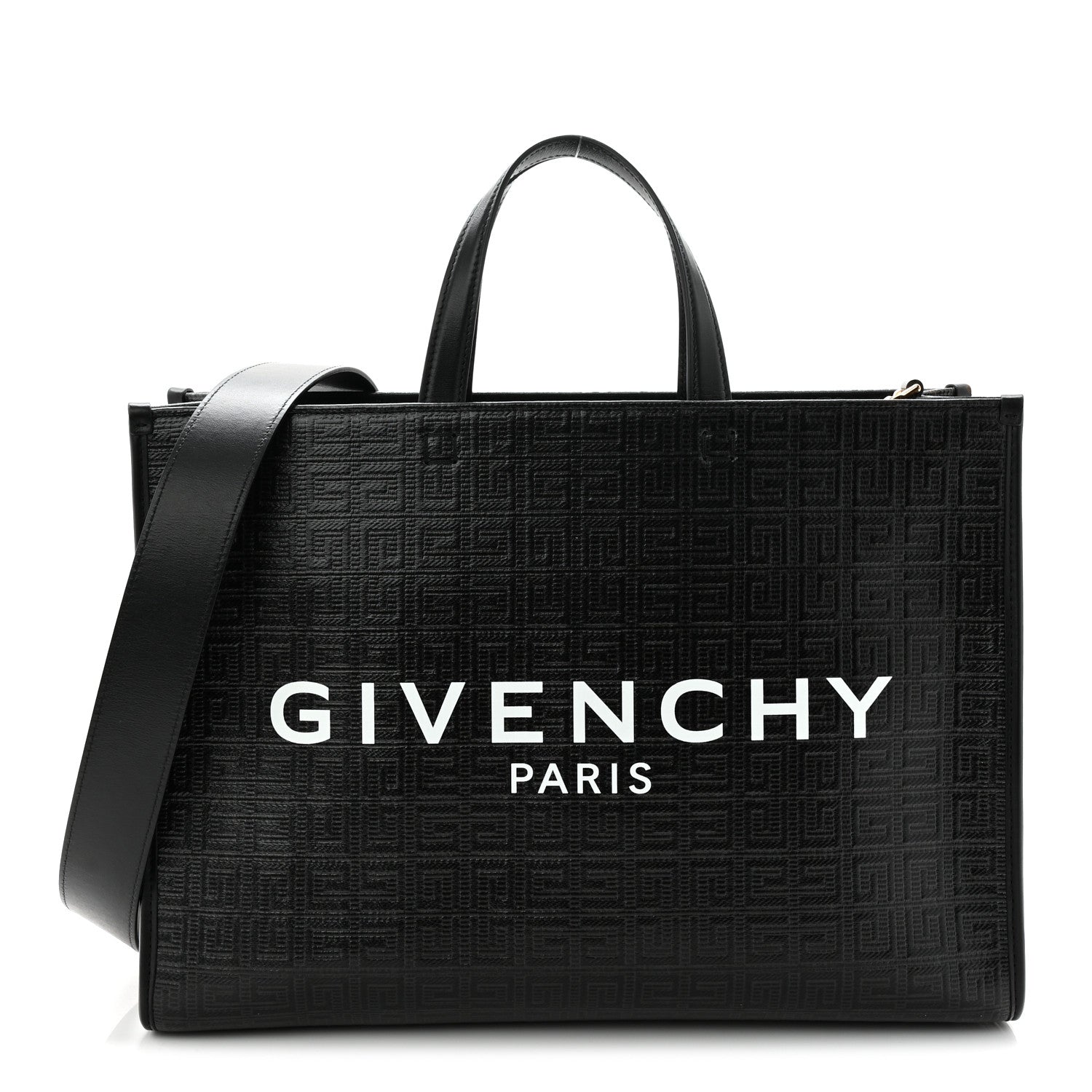 Givenchy 4G Coated Canvas Logo Medium G Tote Black 1 of 10