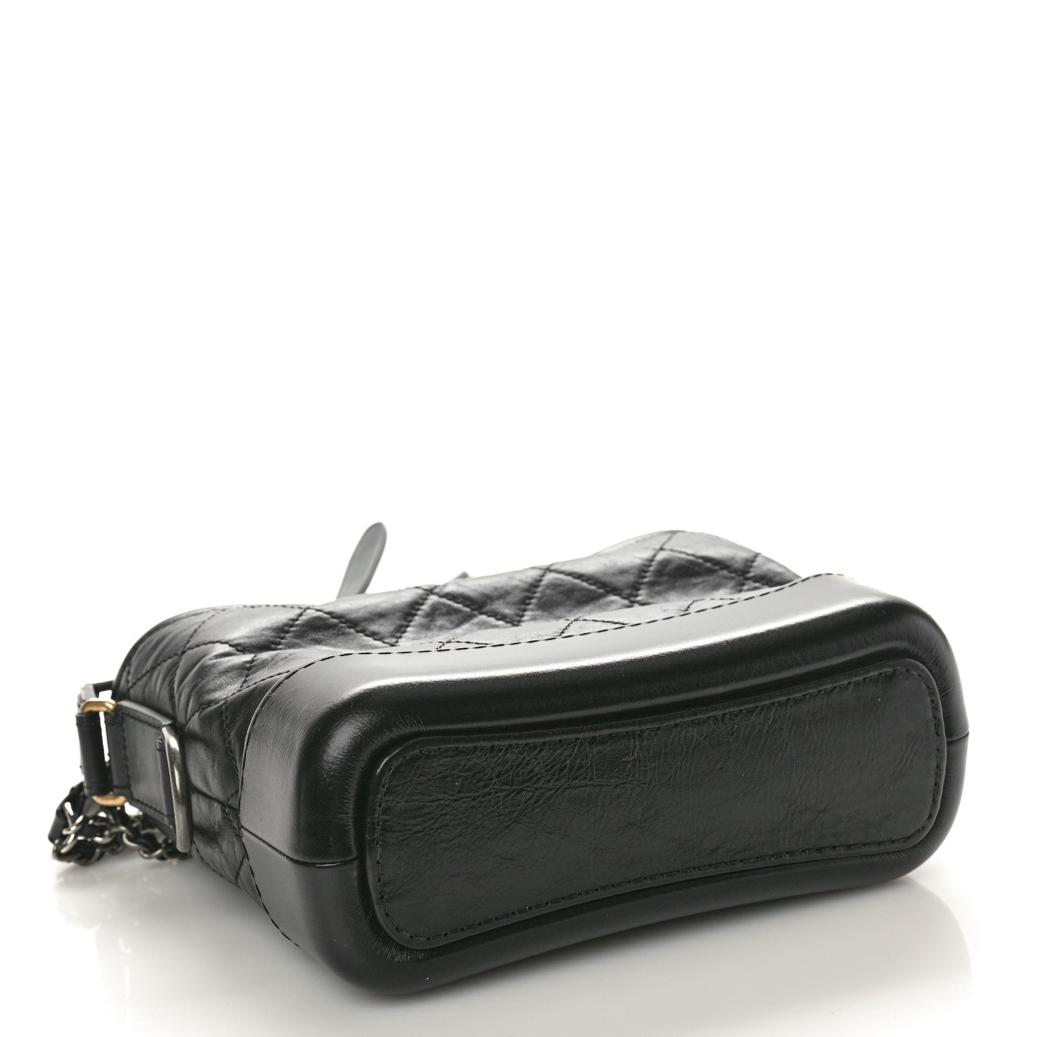 Chanel Aged Calfskin Quilted Small Gabrielle Hobo Black 4 of 10
