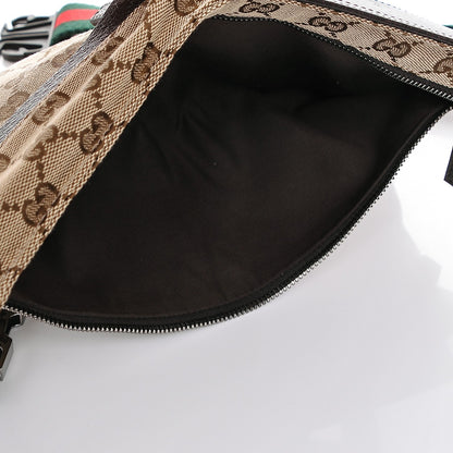 Gucci GG Monogram Double Pocket Belt Bag Dark Brown 5 of 7