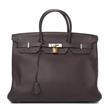 Hermes Togo Birkin 40 Chocolate 1 of 8