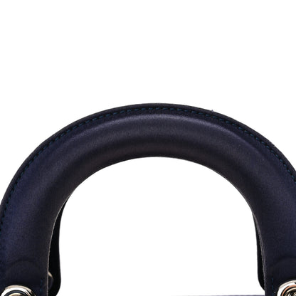 Christian Dior Satin Crystal Cannage Mini Lady Dior Navy 16 of 16