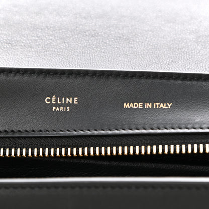 Celine Velluto Calfskin Suede Medium Tri-Color Trapeze Light Blue 5 of 19