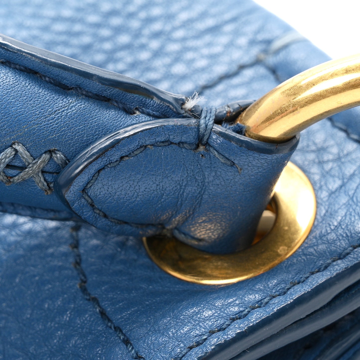 Vitello Daino Hobo Cobalt