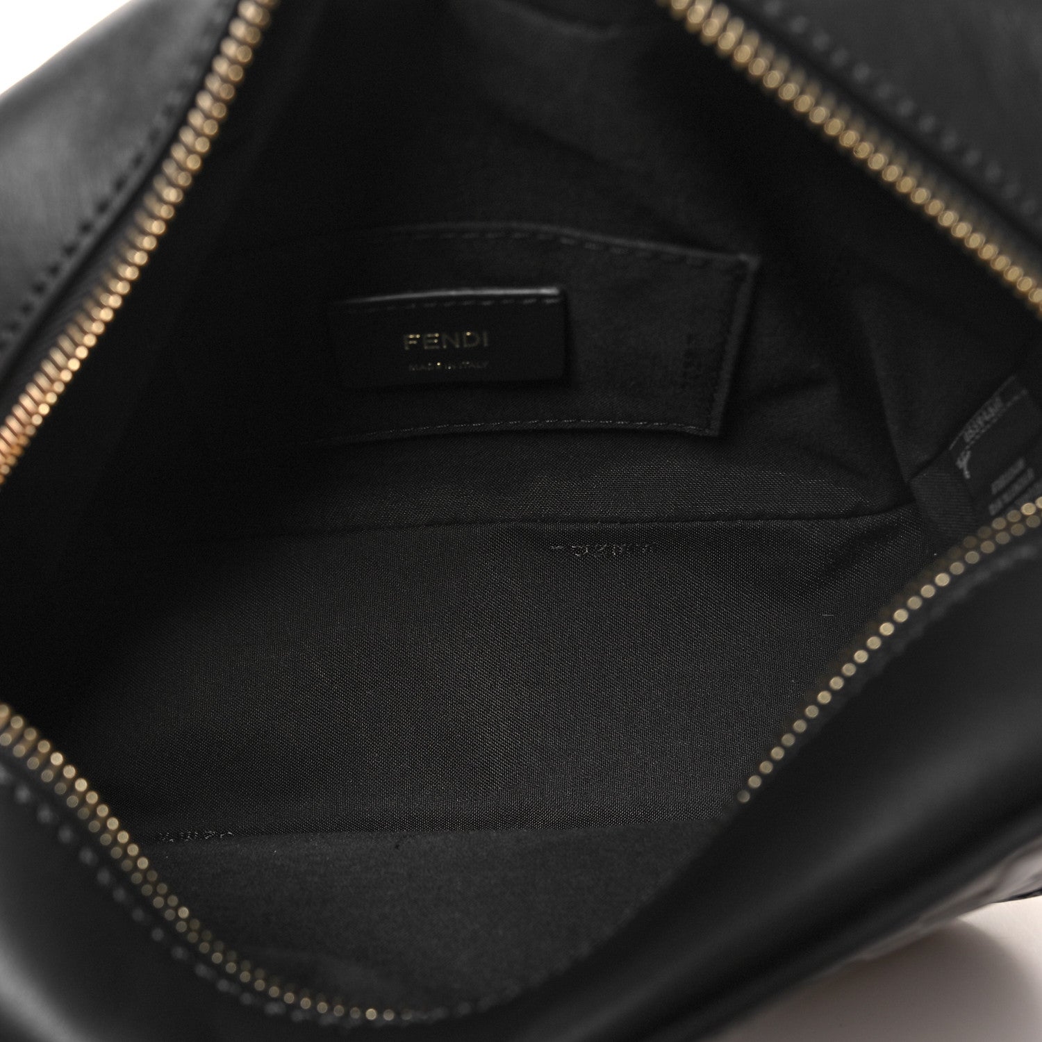 Fendi Vitello Century F is Fendi Bi-Color FF 1974 Embossed Camera Case Maya Black 5 of 10