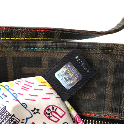 Fendi Zucca Spalmati Print Large Roll Tote Tobacco Multicolor 8 of 11
