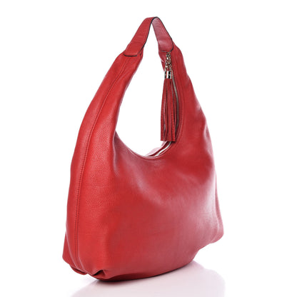Gucci Pebbled Calfskin Large Soho Hobo Red 3 of 11