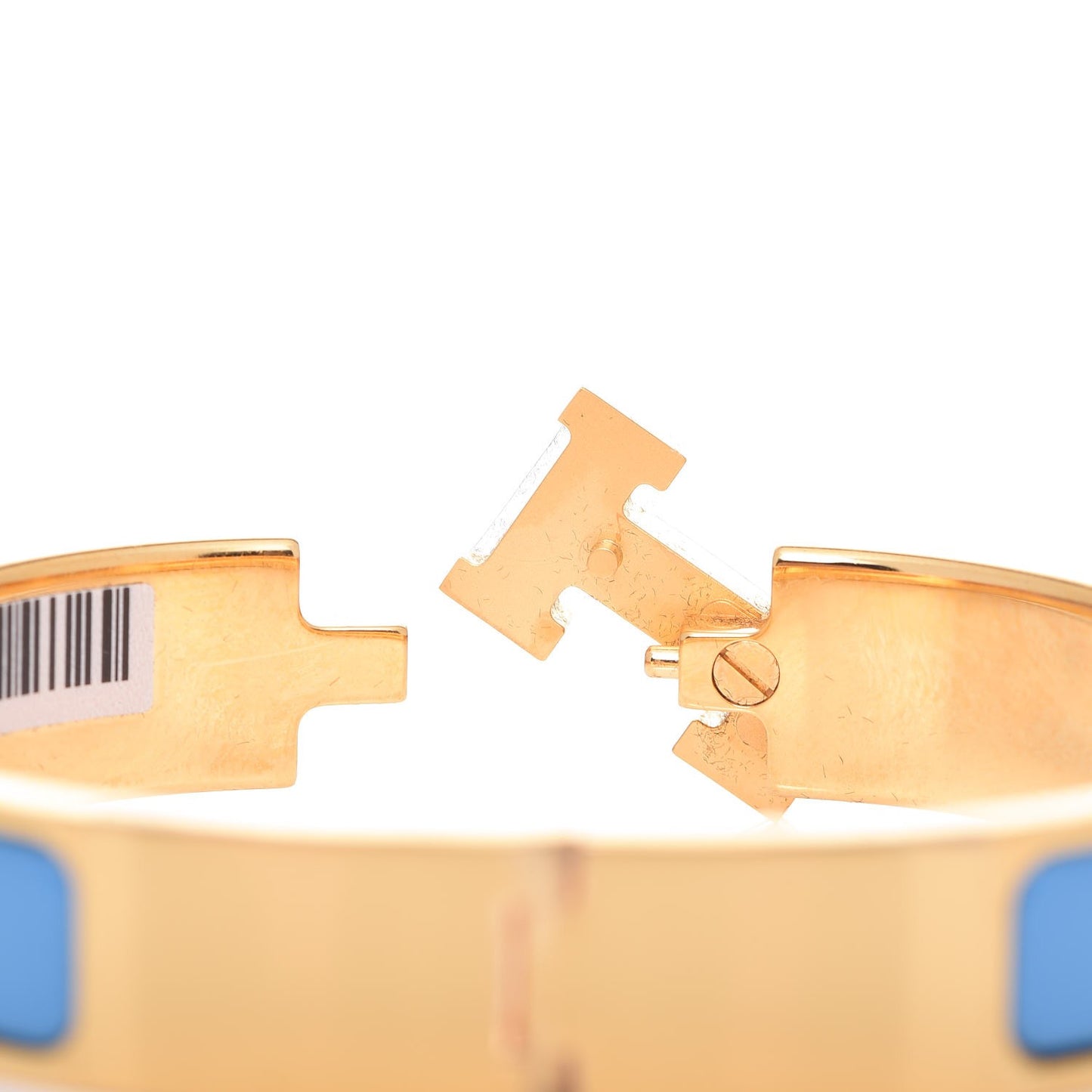 Enamel Narrow Clic Clac H Bracelet PM Bleu Cielo