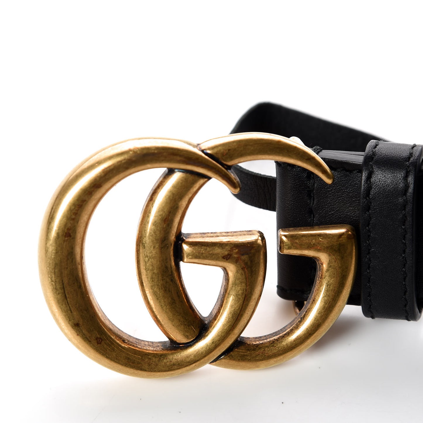 Moon Calfskin Double G 30mm Belt 115 46 Black