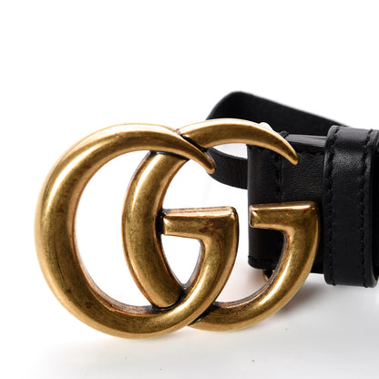 Gucci Moon Calfskin Double G 30mm Belt 115 46 Black 8 of 8