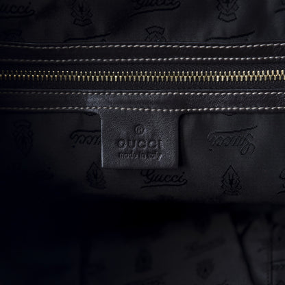 Gucci Crystal Monogram Medium Hysteria Tote Dark Brown 7 of 9