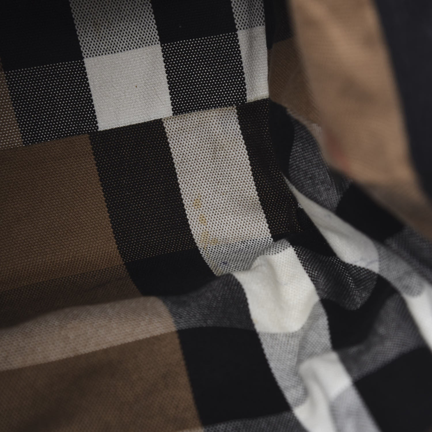 Burberry Grainy Calfskin House Check Medium Maidstone Black 6 of 13