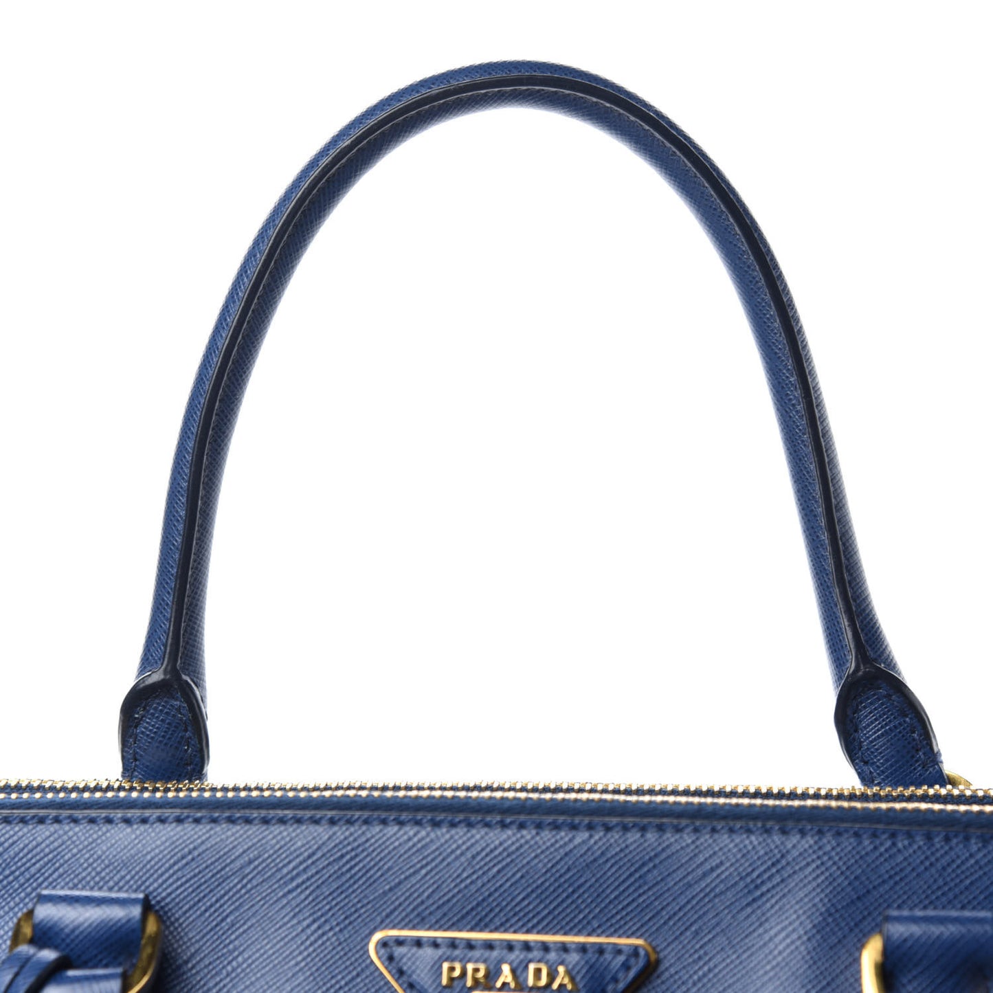 Saffiano Large Galleria Double Zip Tote Cobalto