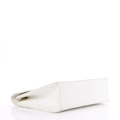Chanel Caviar Quilted Jumbo Single Flap White 5 of 15