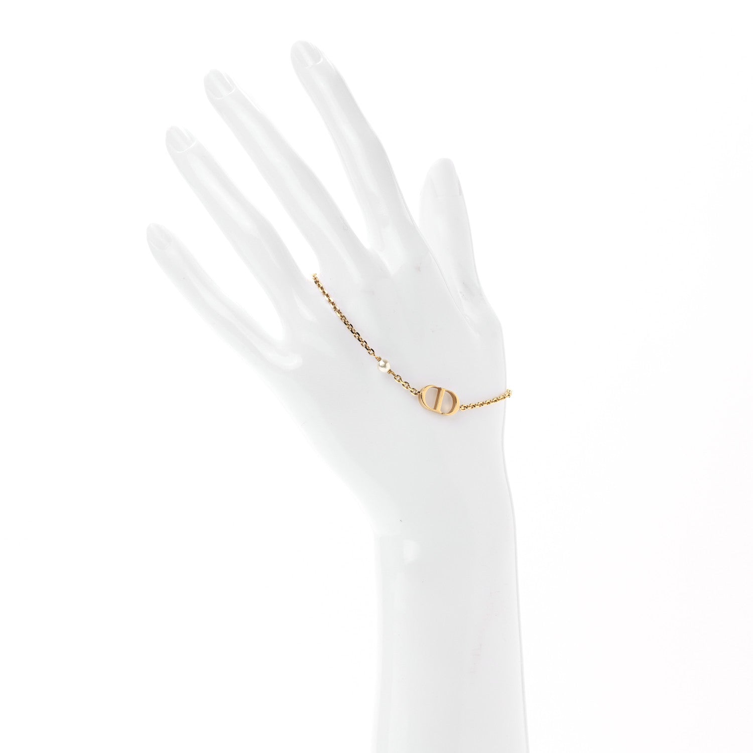 Christian Dior Pearl CD Bracelet Gold 2 of 4