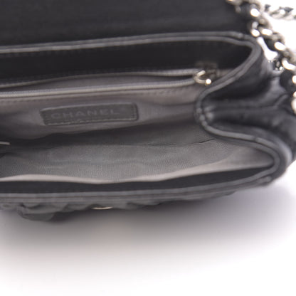 Chanel Washed Lambskin Quilted Mini Chain Around Messenger Black 5 of 10