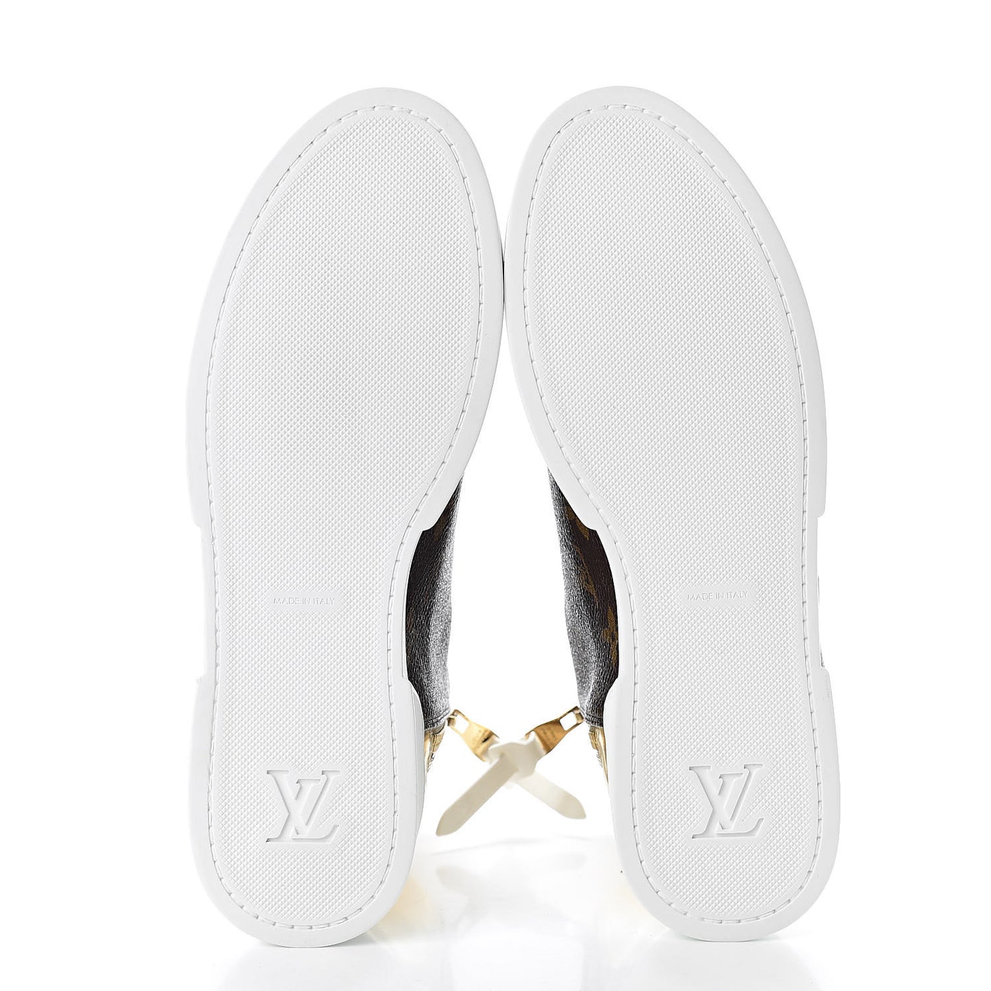 Patent Monogram Stellar Sneaker Boots 36 Gold