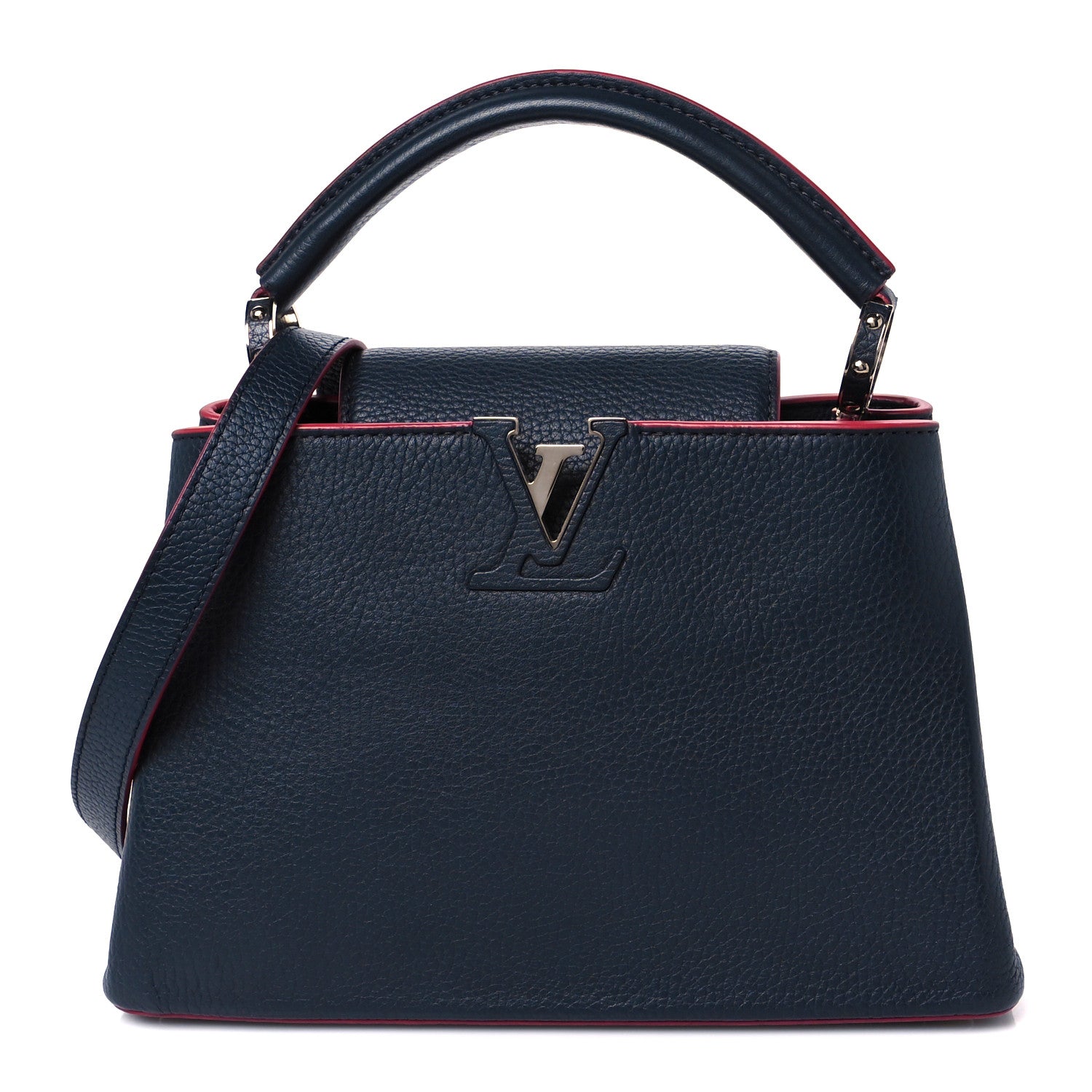Louis Vuitton Taurillon Capucines BB Marine Rouge 1 of 9