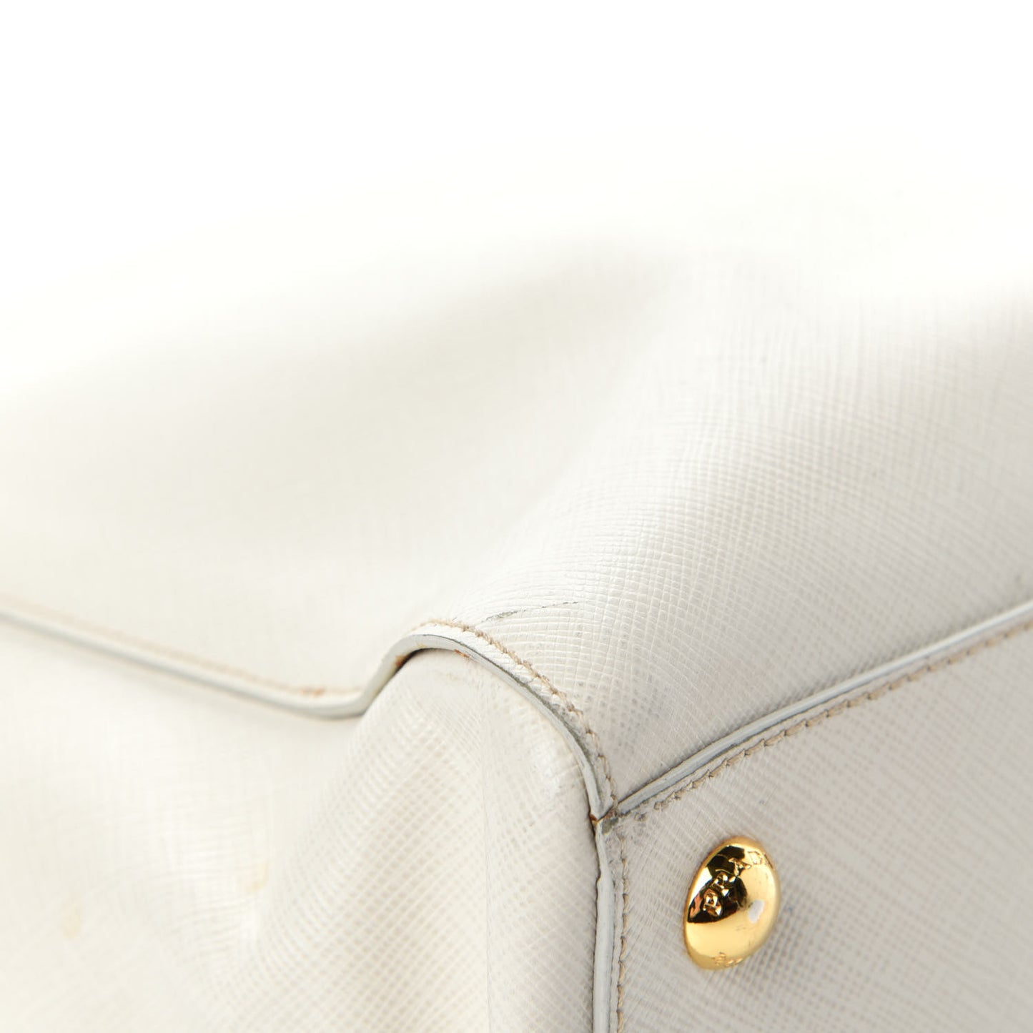 Saffiano Lux Double Handle Shopping Tote Talco