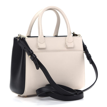 Chanel Grained Calfskin Mini Bi-Color Neo Executive Shopper Tote Beige Black 2 of 8