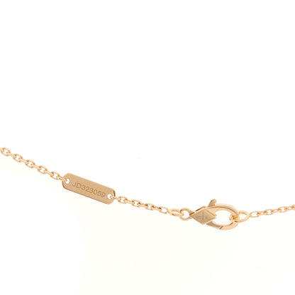 Van Cleef & Arpels 18K Rose Gold Gray Mother of Pearl Vintage Alhambra Pendant Necklace 5 of 6