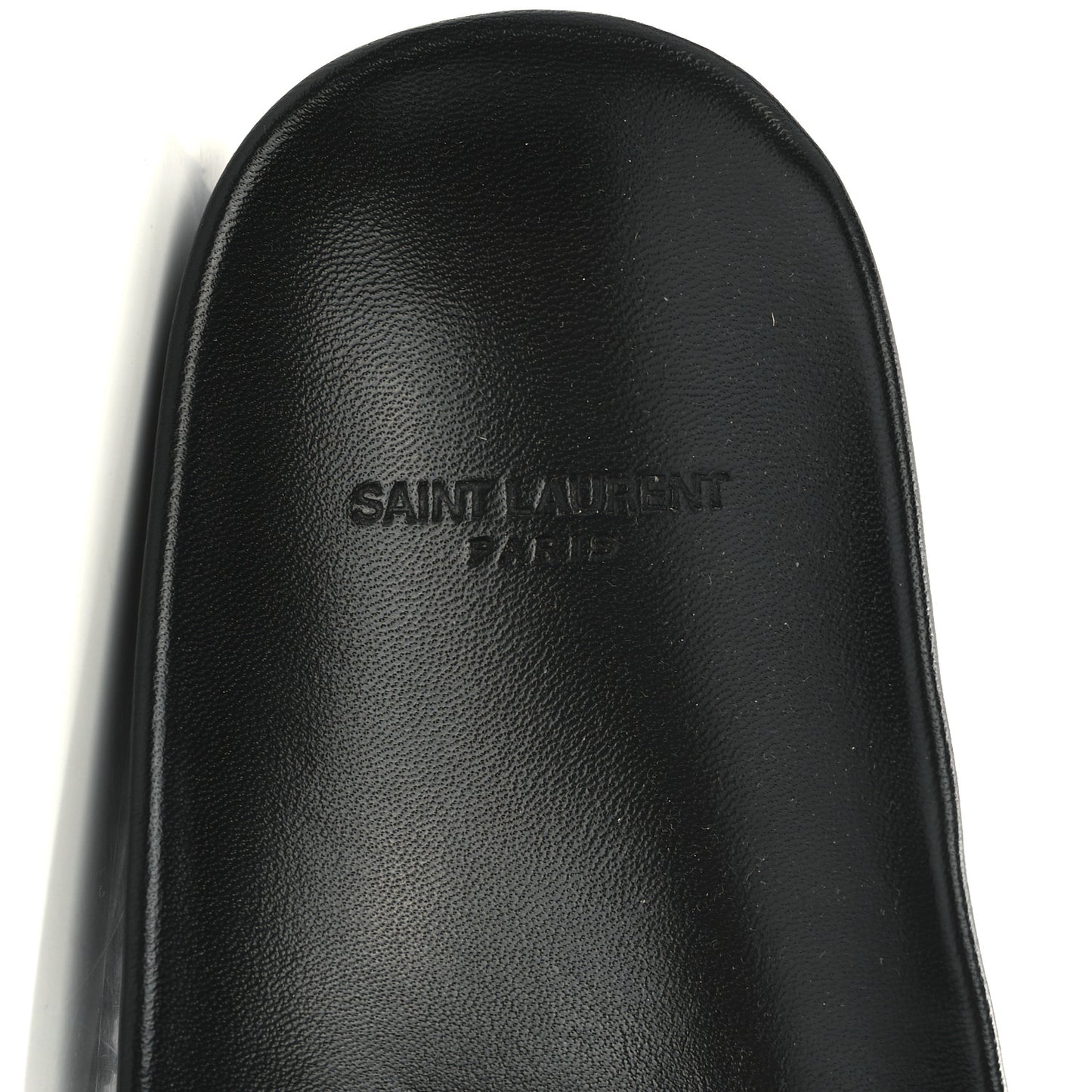 Calfskin Monogram Jimmy Joan Slide Sandals 38.5 Black