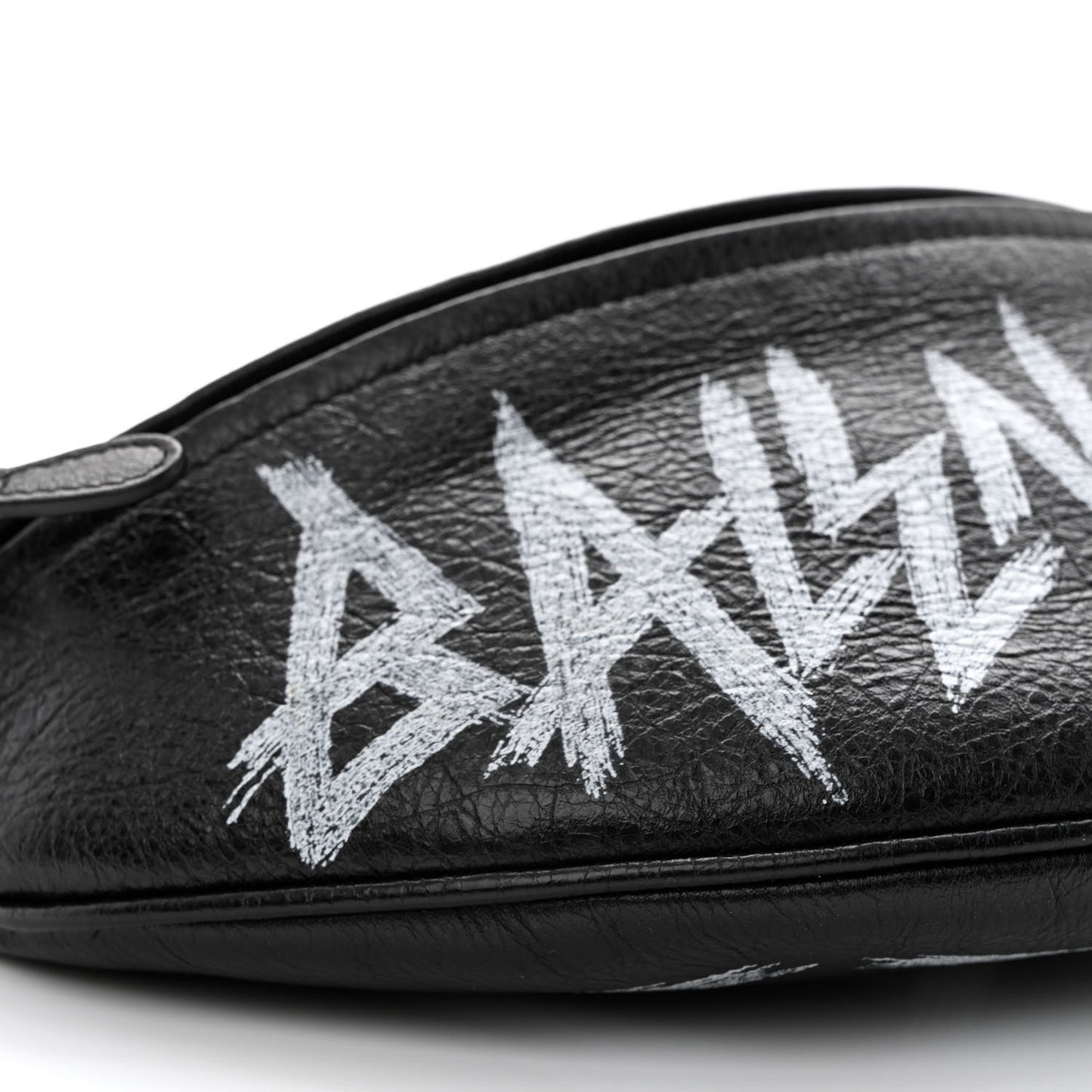 Agneau Arena Graffiti All Over XS Souvenir Belt Bag Black White