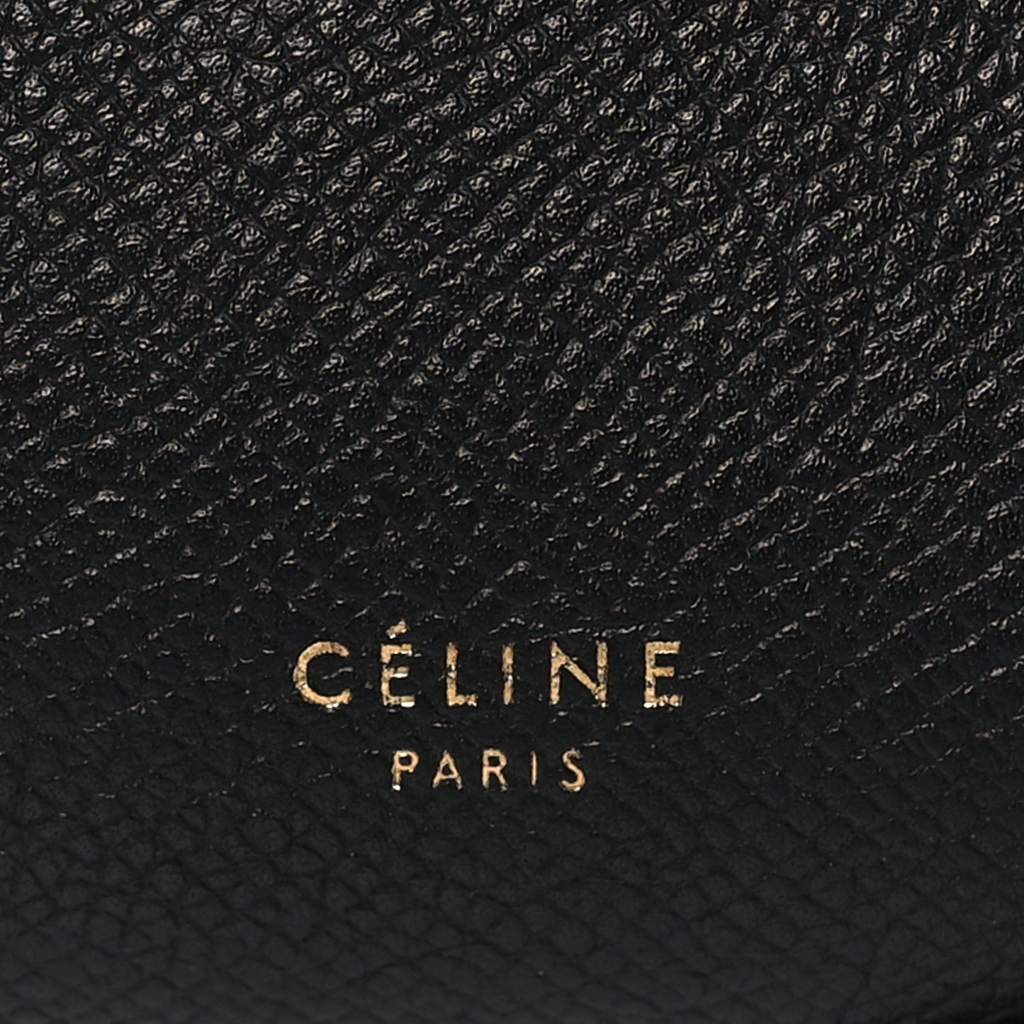 Grained Calfskin Mini Belt Bag Black
