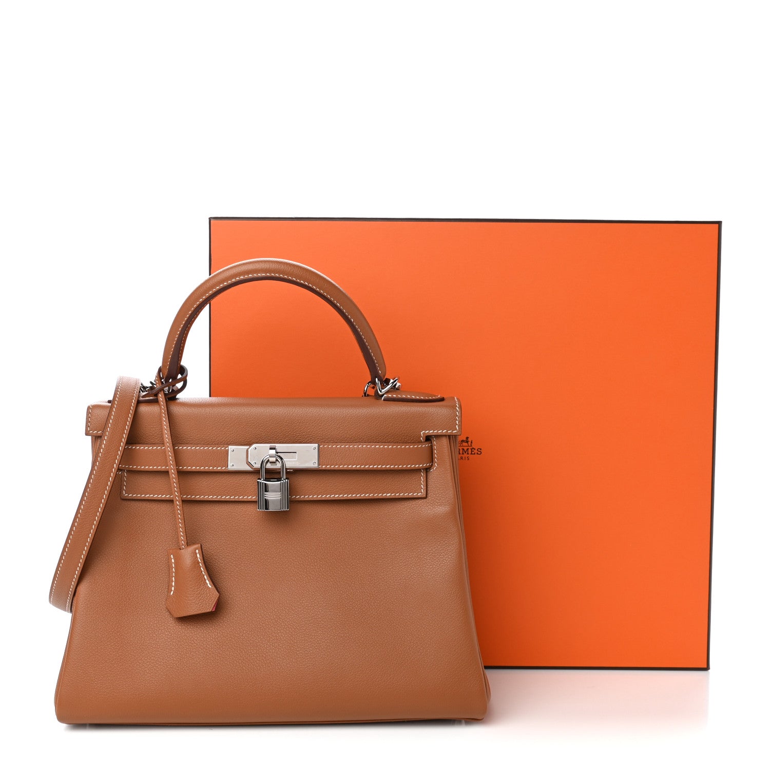 Hermes Evercolor Verso Kelly Retourne 28 Gold Rose Azalee 11 of 11