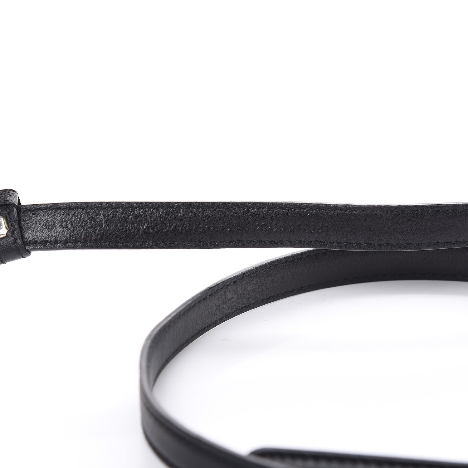 Gucci Moon Calfskin Nickel Interlocking G 20mm Belt 90 36 Black 7 of 7