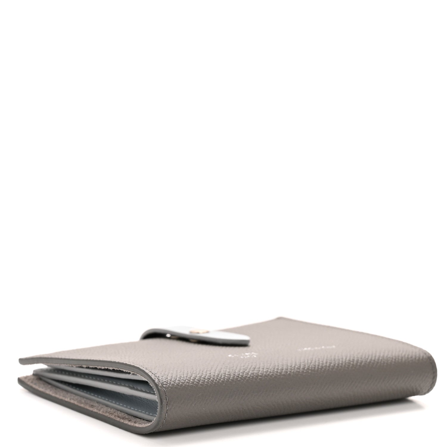 Celine Grained Calfskin Medium Multifunction Strap Wallet Pebble Mineral 4 of 9