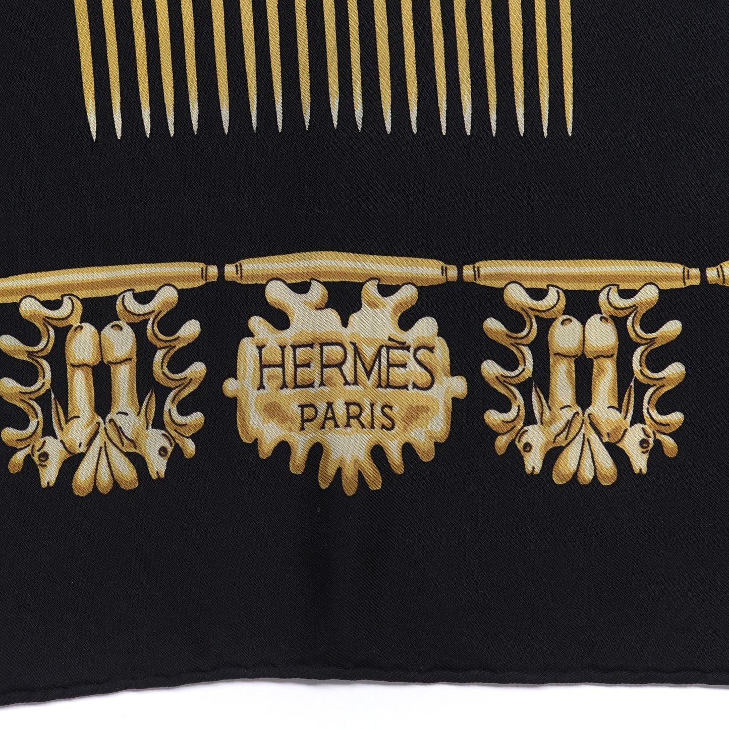 Silk Mousseline Les Cavaliers D'Or Scarf 90