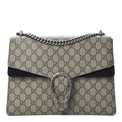 Gucci GG Supreme Monogram Medium Dionysus Shoulder Bag Black 1 of 13