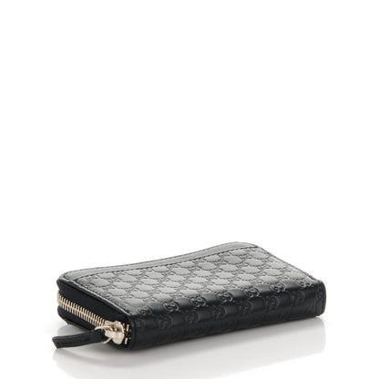 Gucci Microguccissima Zip Around Key Ring Coin Case Blue 4 of 7