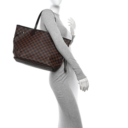 Louis Vuitton Damier Ebene Neo Neverfull MM Rose Ballerine 2 of 14