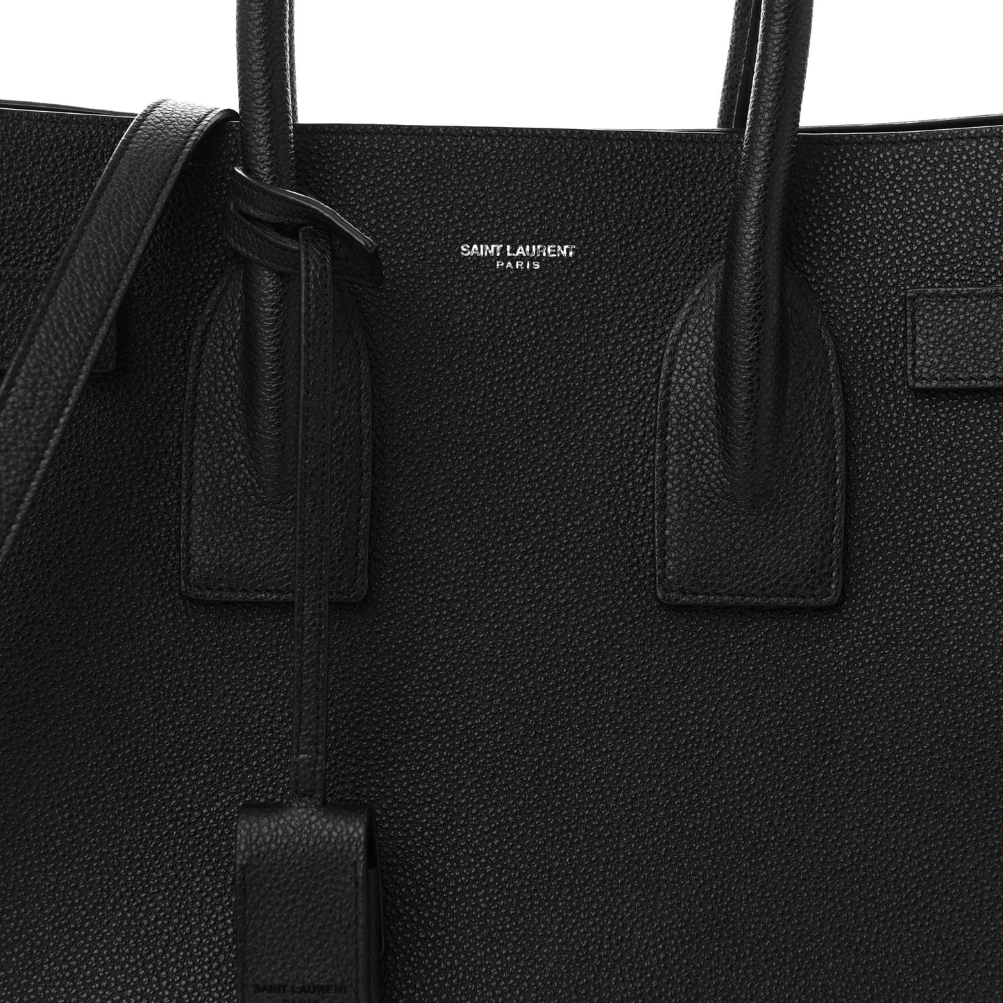 Grained Calfskin Small Sac De Jour Black