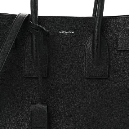 Saint Laurent Grained Calfskin Small Sac De Jour Black 7 of 9