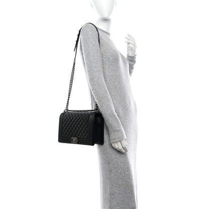 Chanel Lambskin Quilted New Medium Boy Flap Black 2 of 9