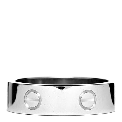 Cartier 18K White Gold 5.5mm LOVE Ring 59 8.75 3 of 5
